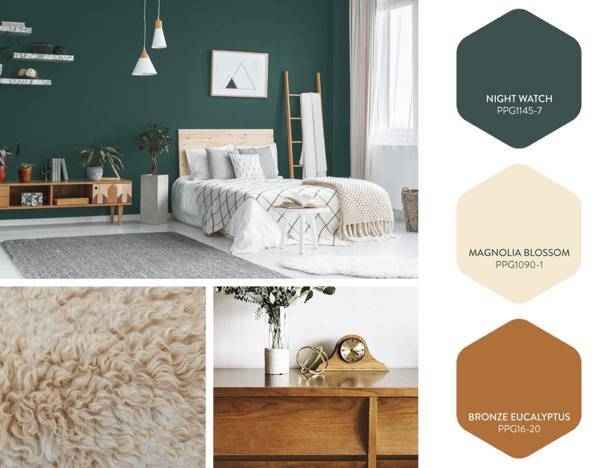 reno interior design example 1 ppg1145-7 nightwatch ppg1090-1 magnolia blossom ppg16-20 bronze eucalyptus