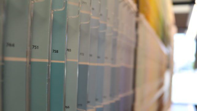 reno paint mart color swatches close up