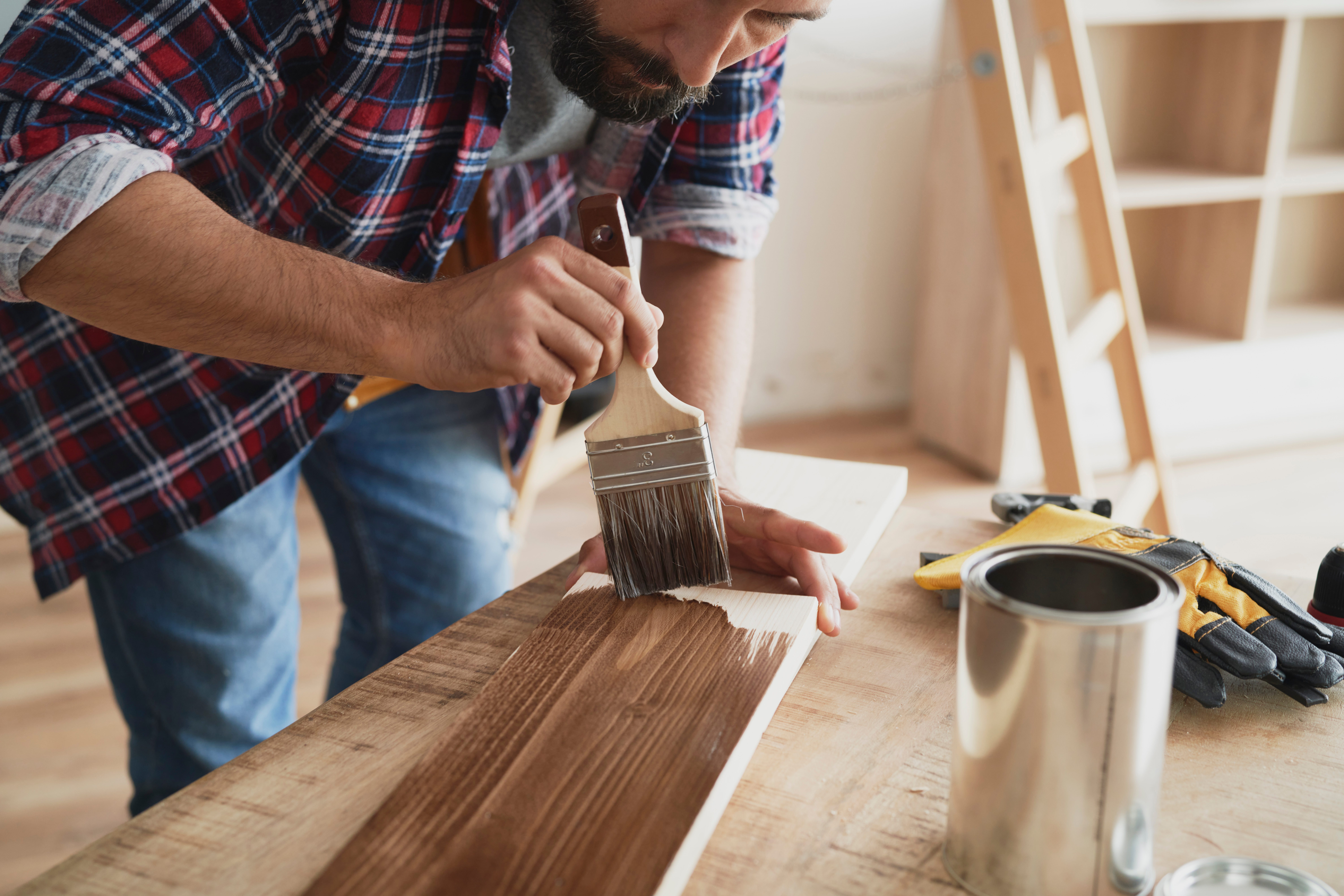 How to stain wood with Reno Paint Mart stain.