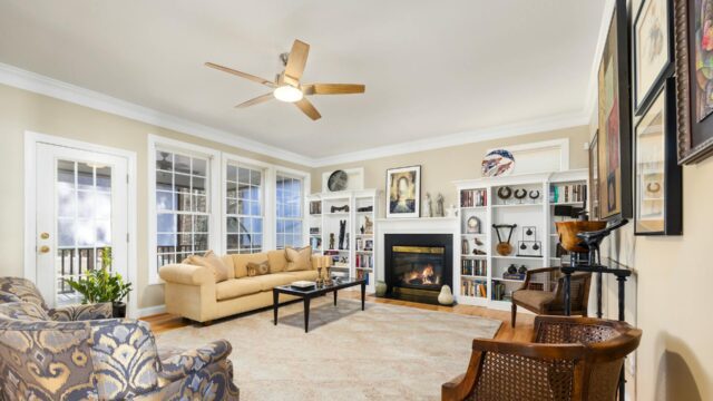Interior house paint Truckee living room with freshly painted walls in a modern mountain home design.
